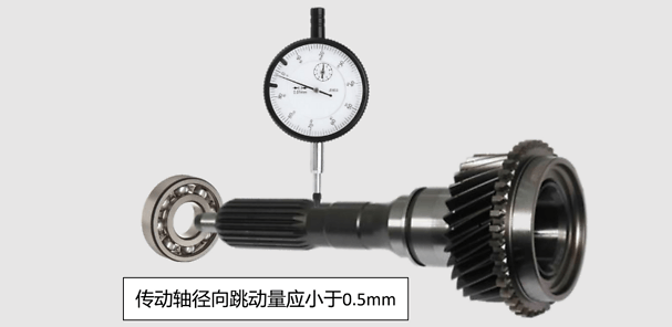 故障零件分析,输入轴径向跳动量超标,导致波形片断裂