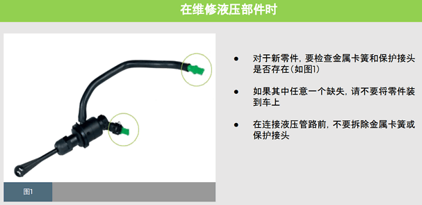 在维修液压部件时